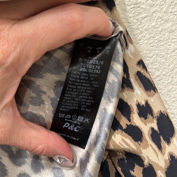 Barney's New York Cheetah Print Blouse - Picture 9 of 9